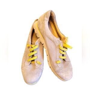 Samuel Hubbard Tan Suede Leather Slip On Comfort Oxford Shoes